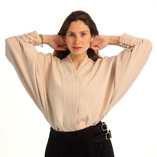 Elegant batwing blouse