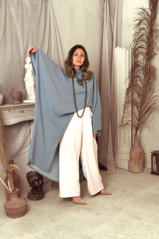 Asymmetrical flowy blouse