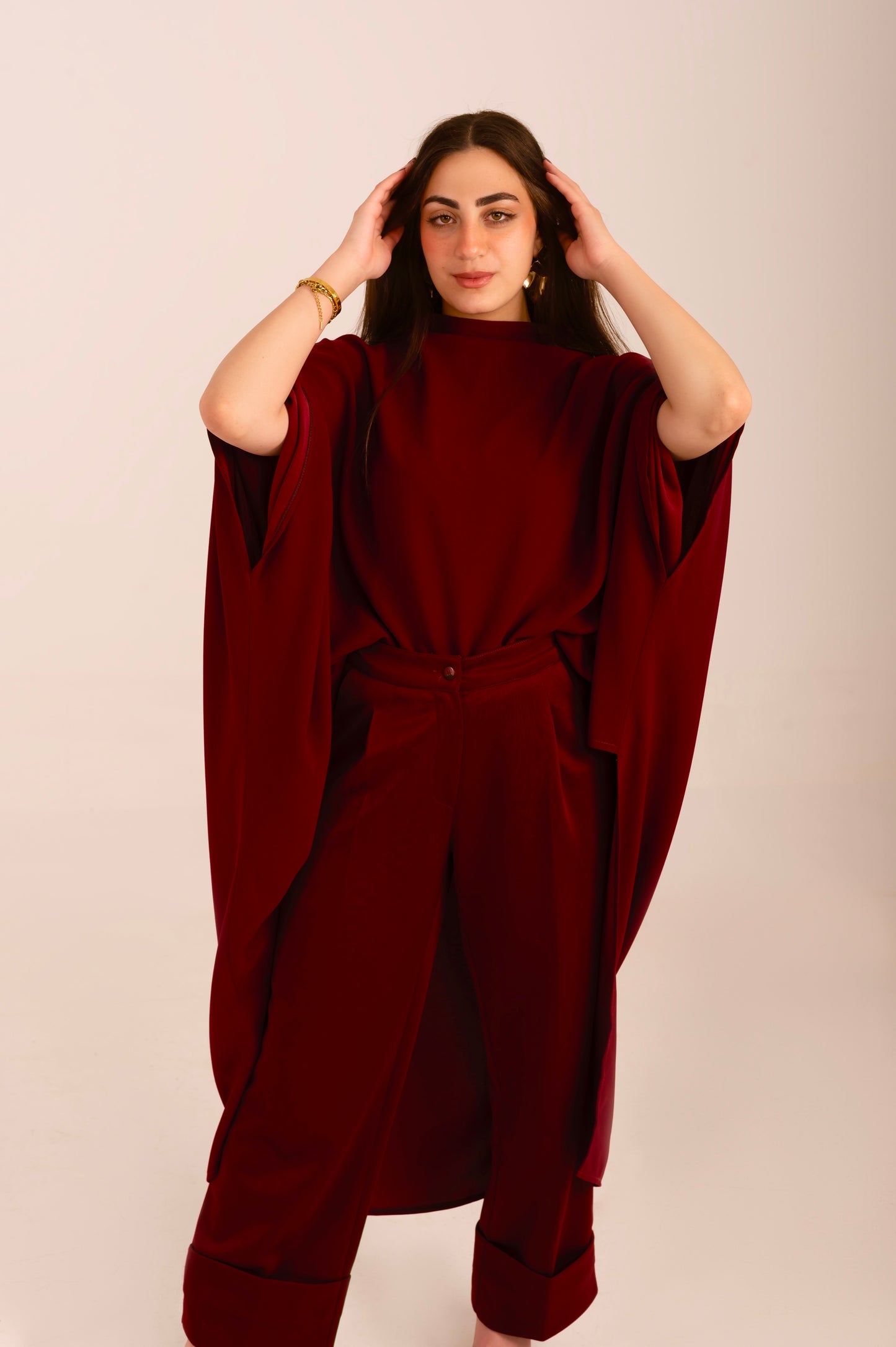 Asymmetrical flowy blouse