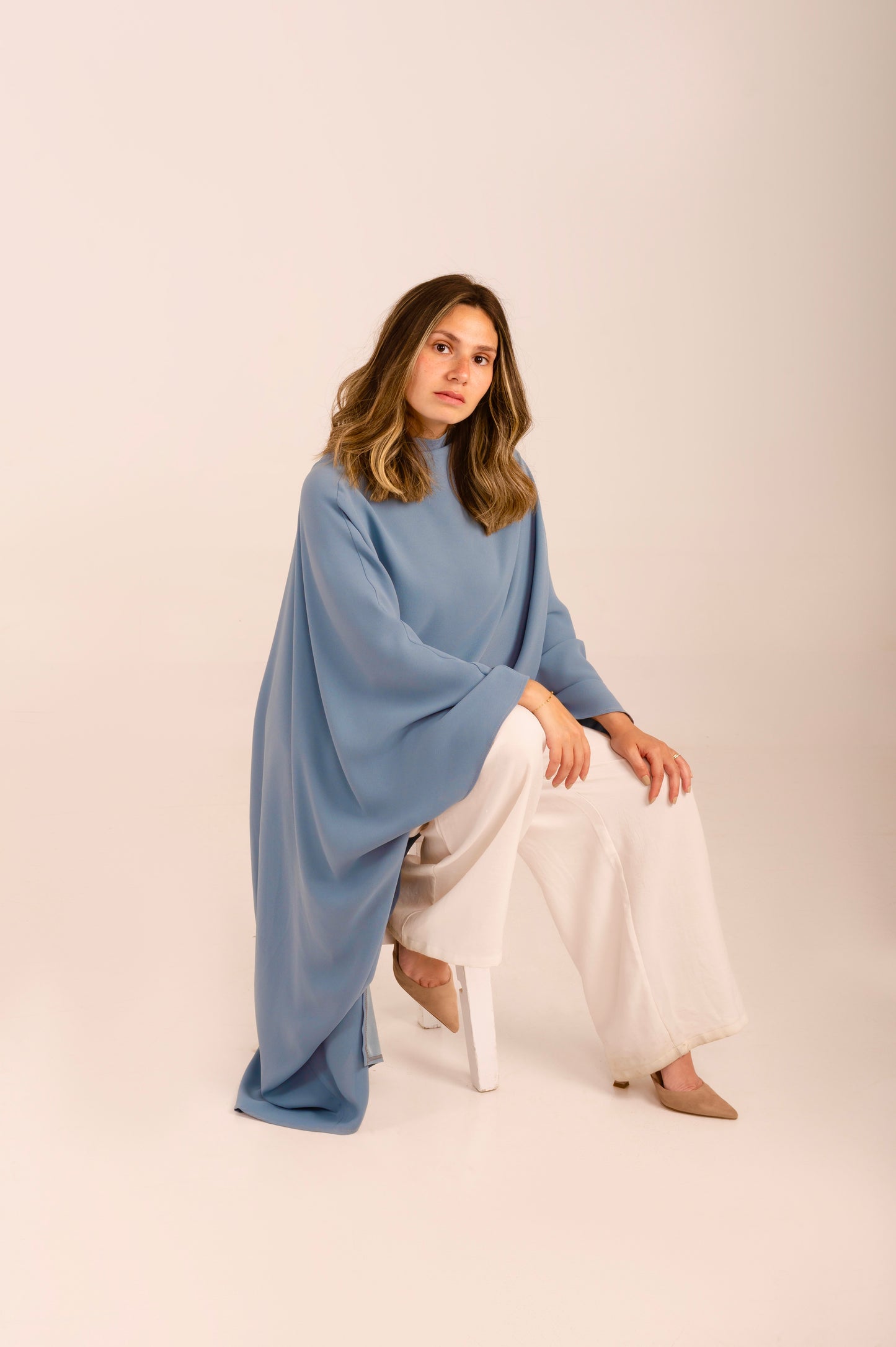 Asymmetrical flowy blouse