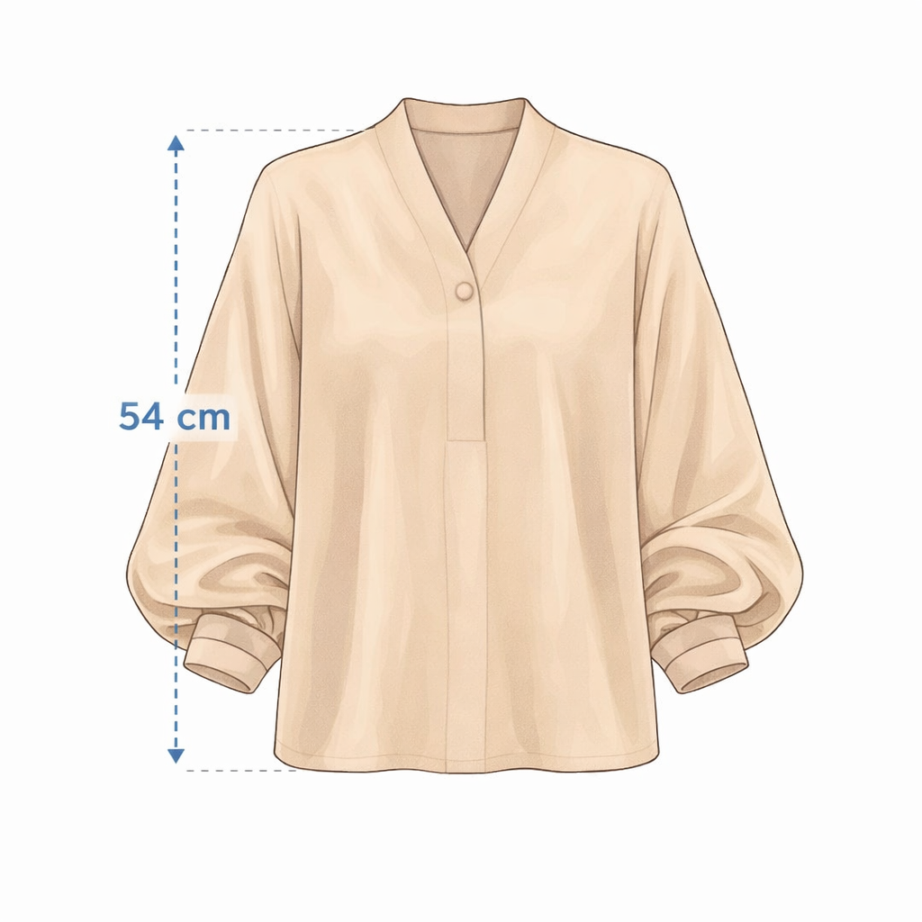 Elegant batwing blouse