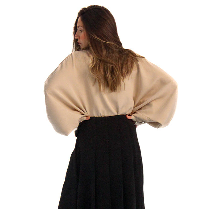 Elegant batwing blouse