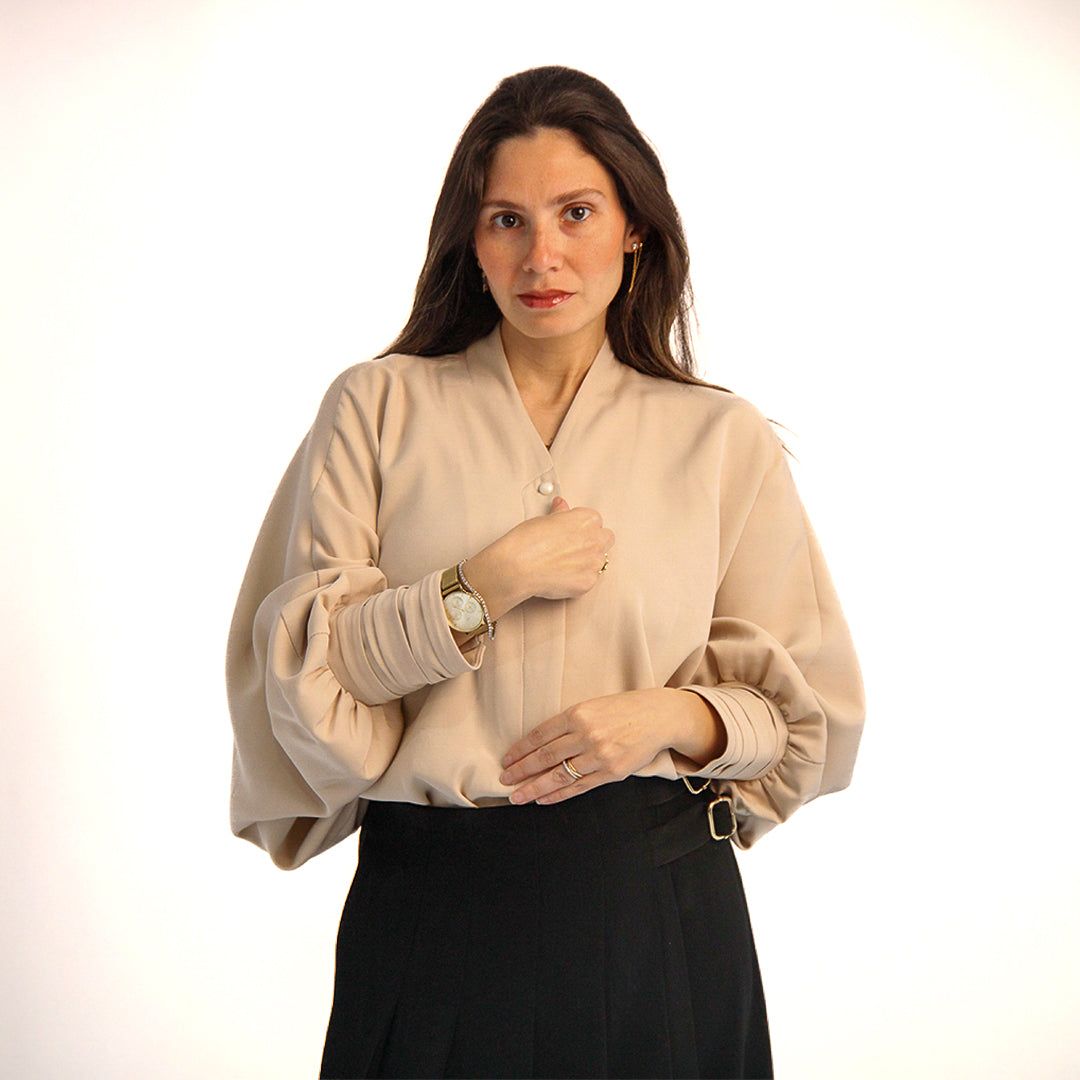 Elegant batwing blouse