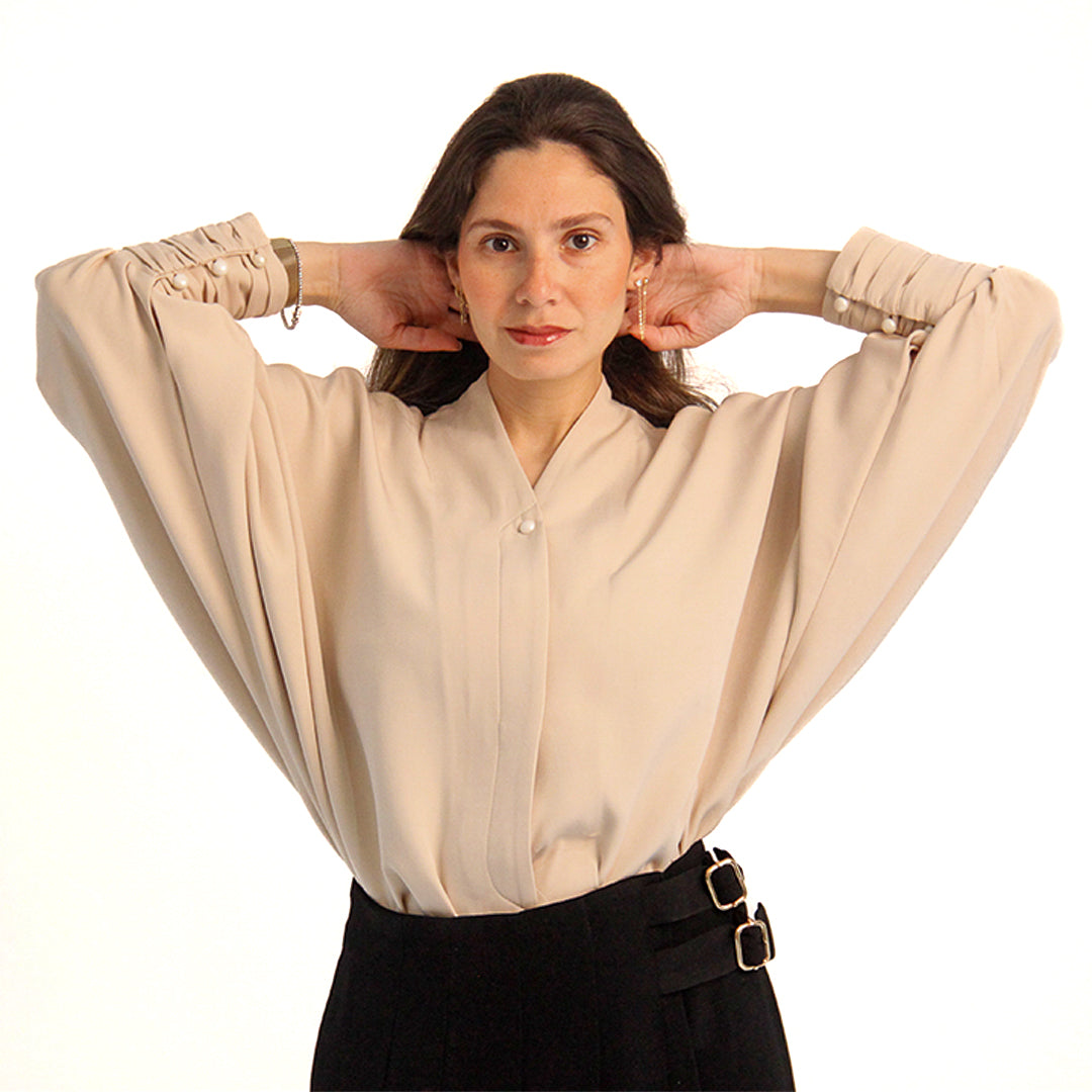 Elegant batwing blouse
