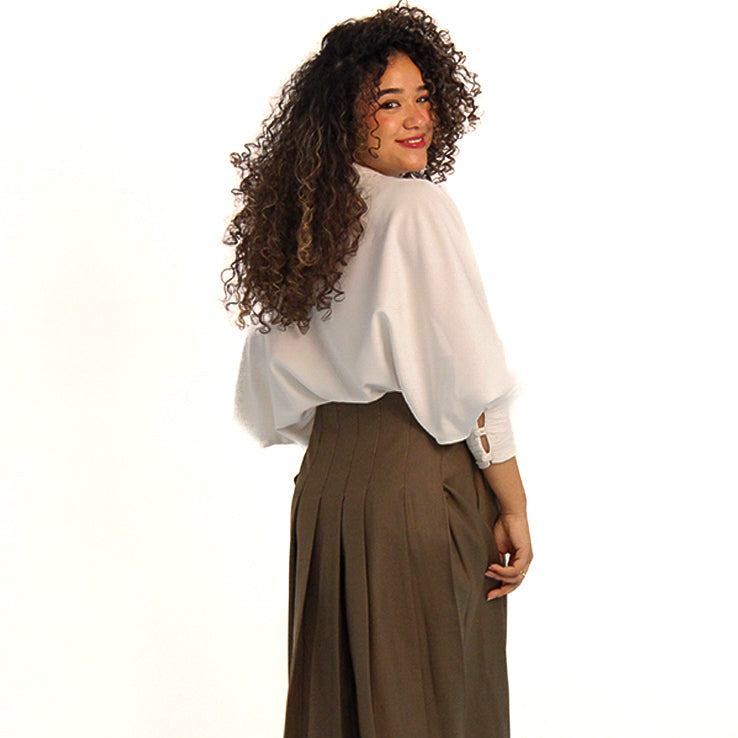 Elegant batwing blouse