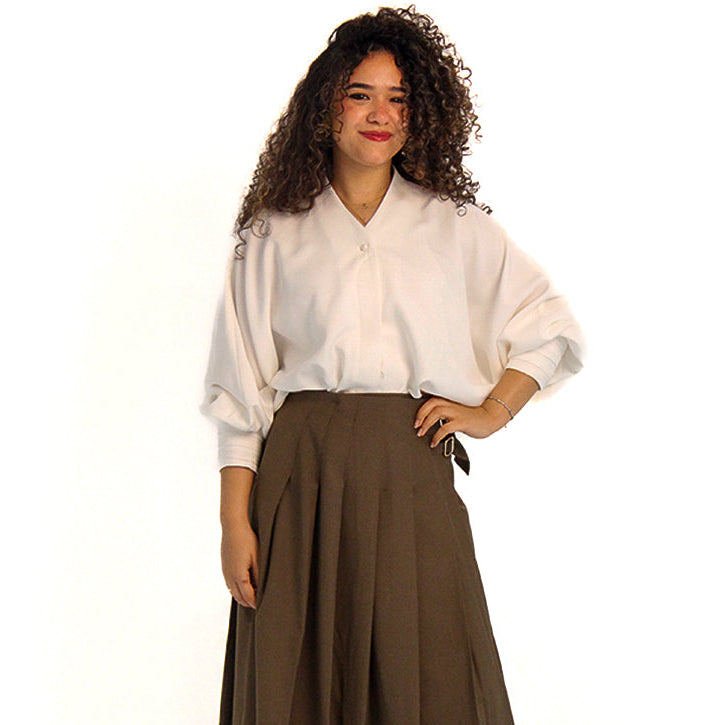 Elegant batwing blouse