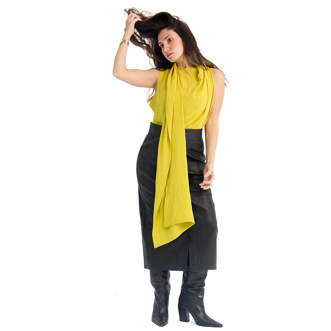 Sleeveless old money blouse