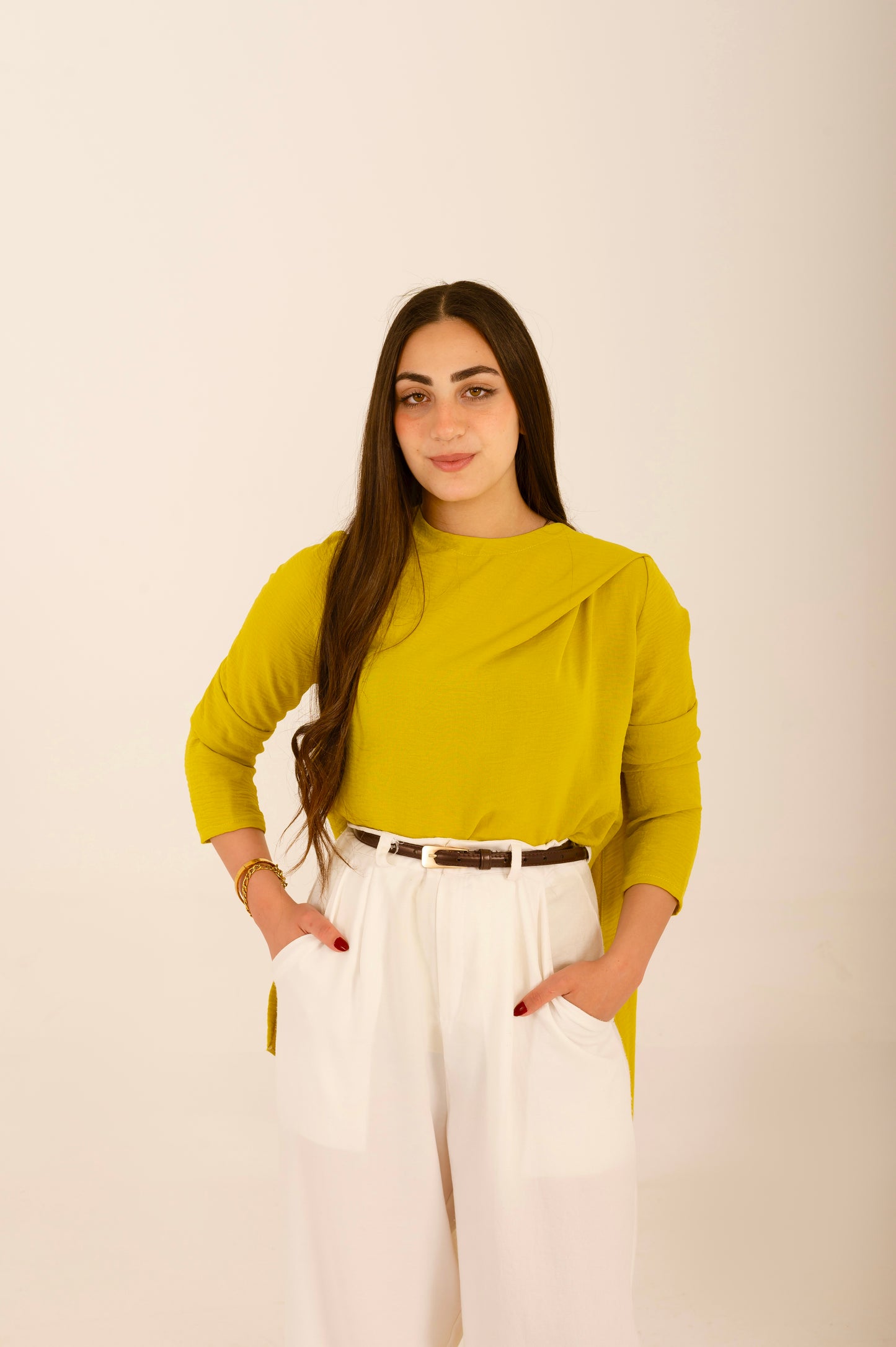 Long sleeve old money blouse