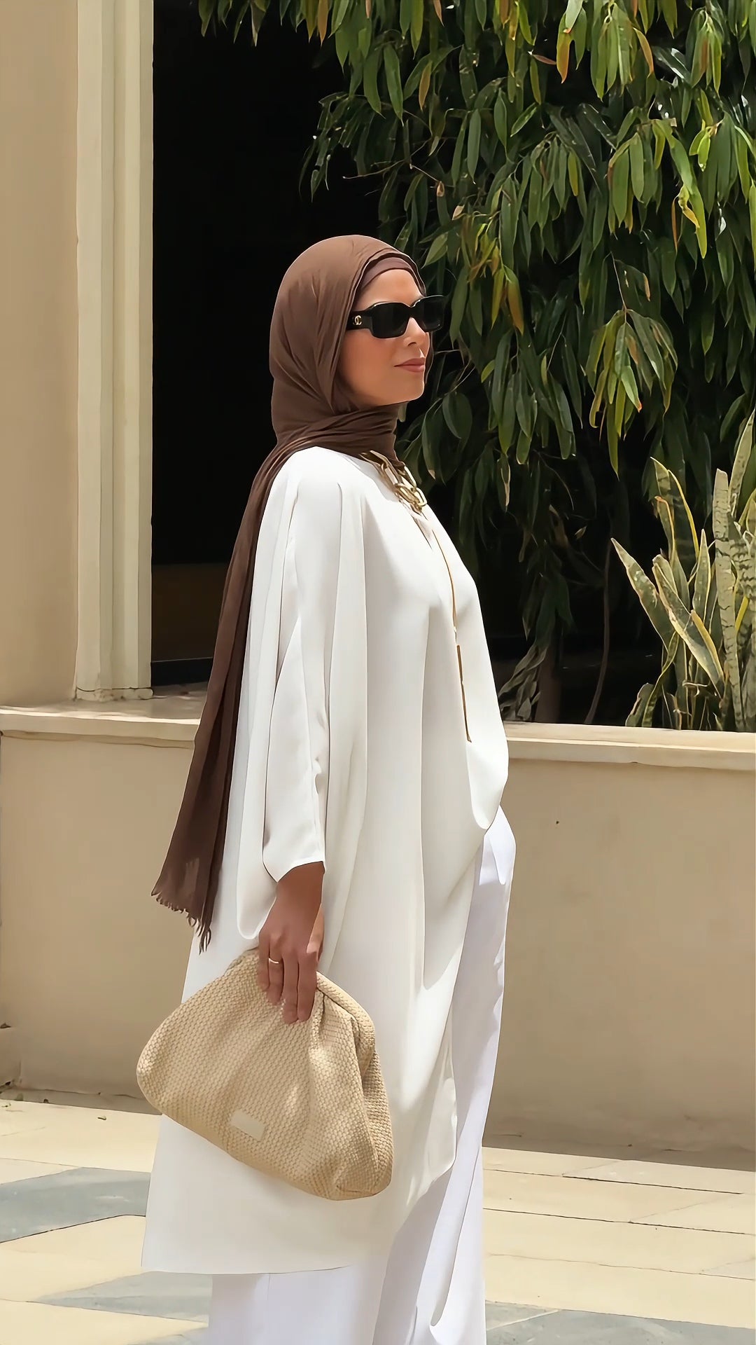 Asymmetrical offwhite Summer Blouse